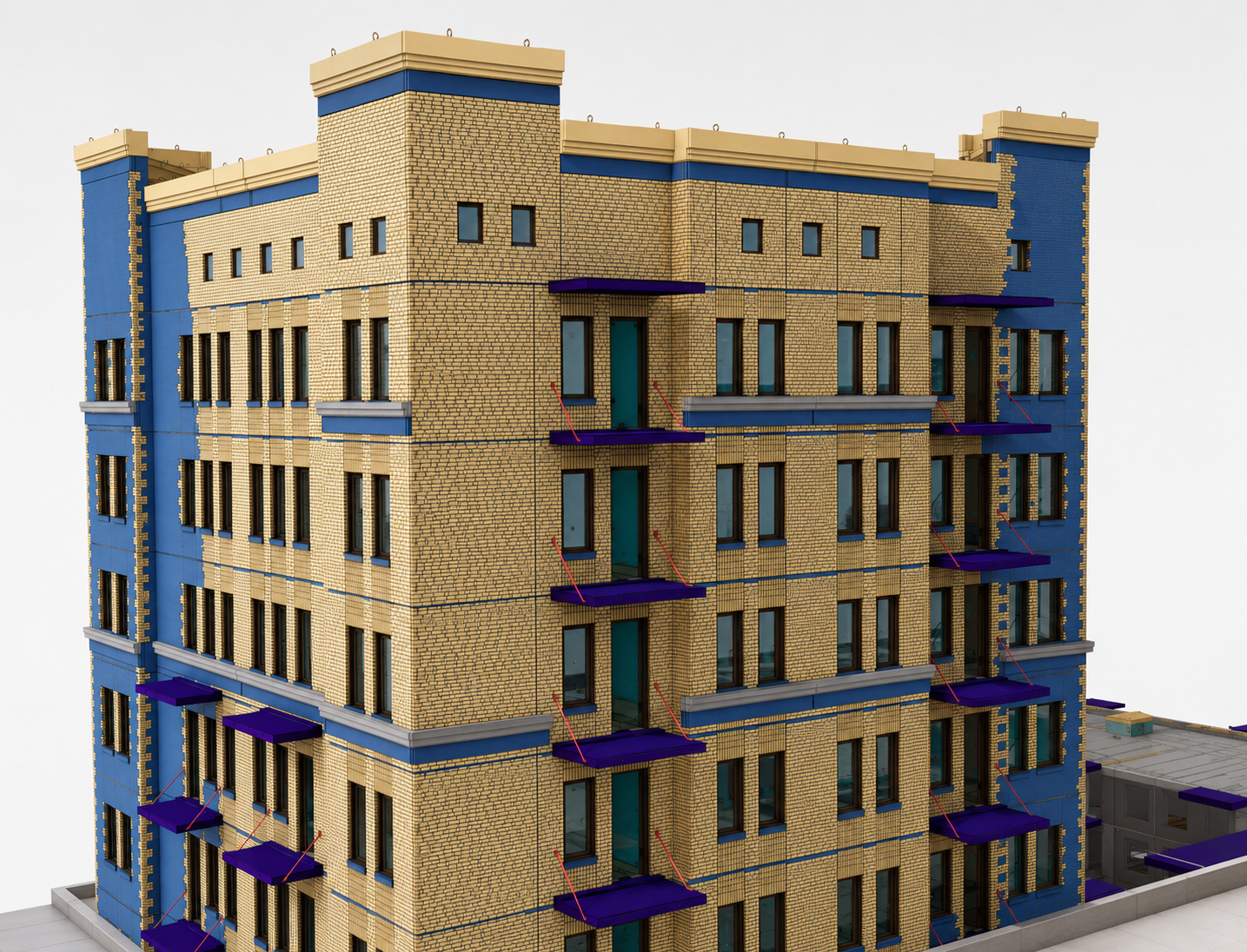 BARKARBY BROKVARTERETS — Tekla Model 1