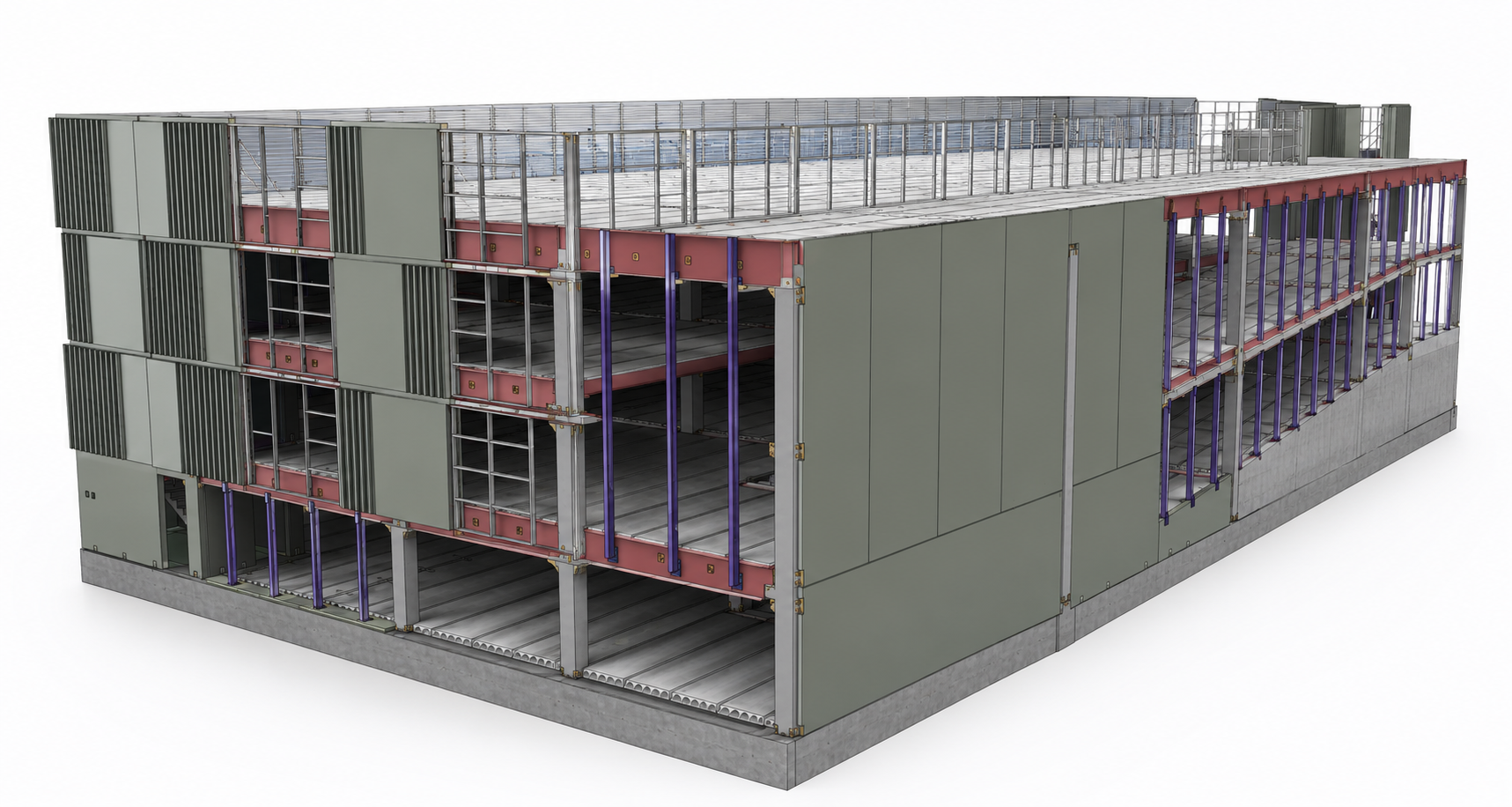 GARAGE VÄST RINKEBY TERRASSEN — Tekla Model 1