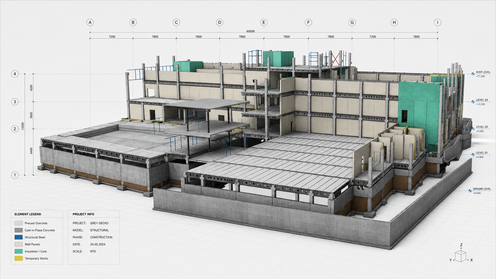 WIRU HEALTH CENTER — Tekla Model 1